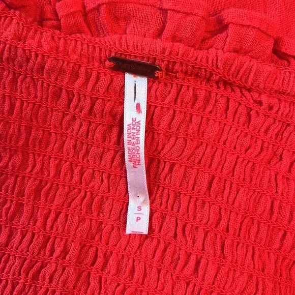 Free People Sunshine Season Midi Dress Red - Picture 13 of 16